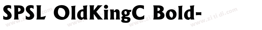 SPSL OldKingC Bold字体转换